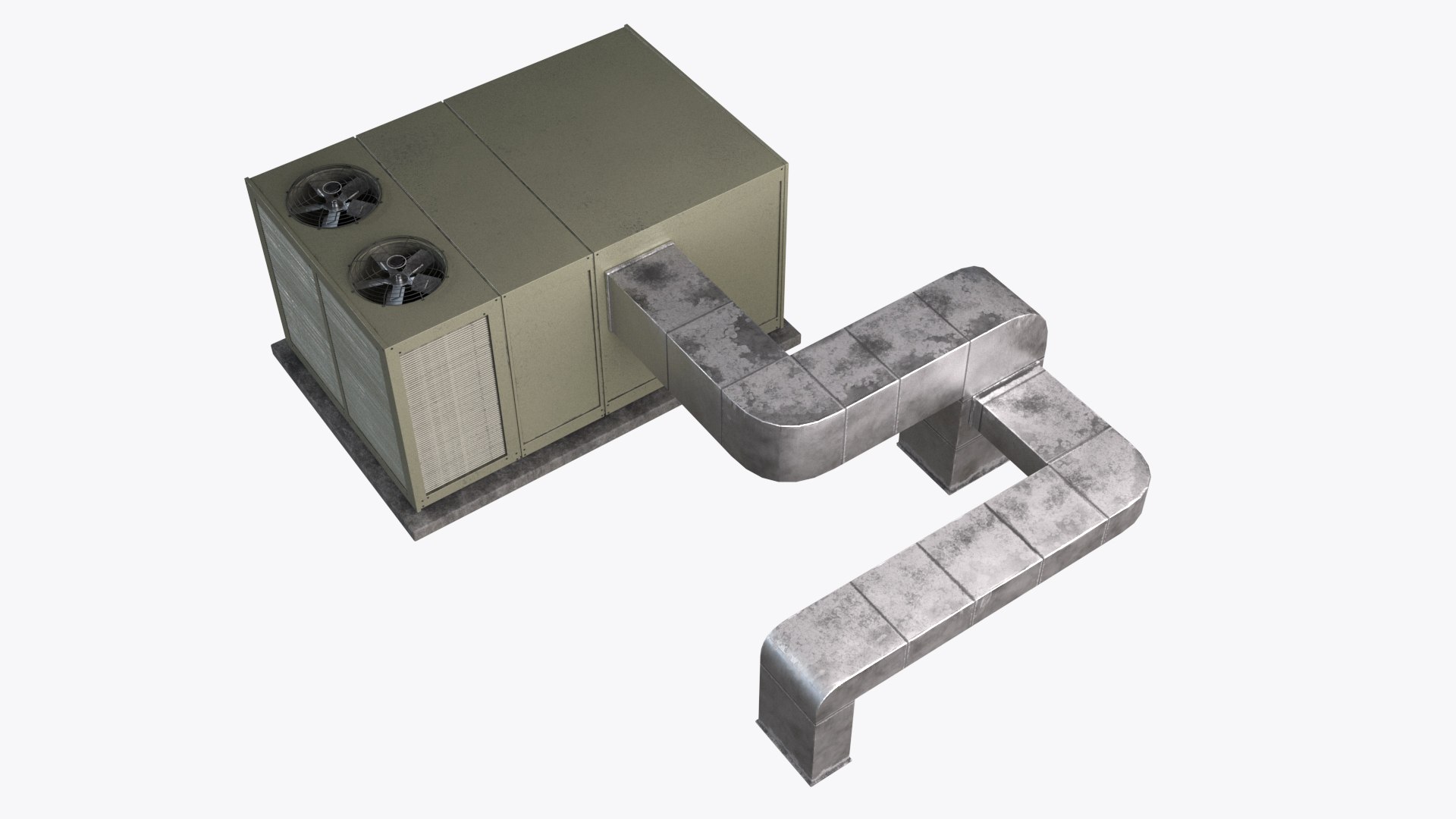 3D Large Rooftop AC Unit - TurboSquid 2048782