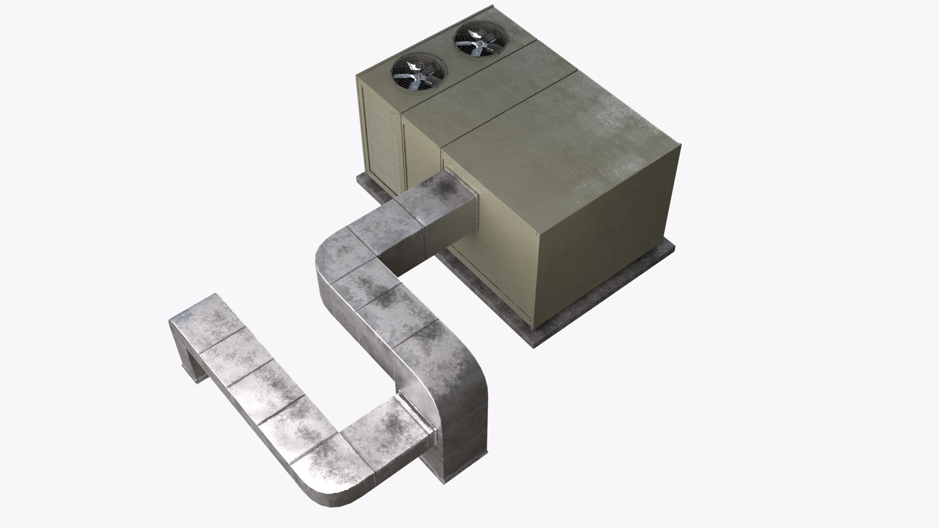3D Large Rooftop AC Unit - TurboSquid 2048782