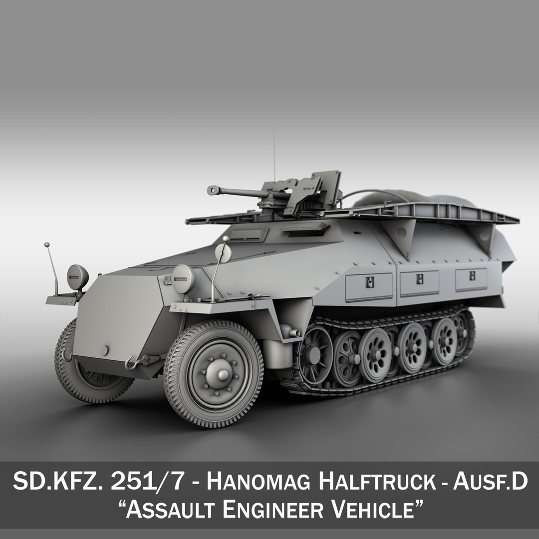 251 7 Ausf D 3D Model - TurboSquid 1367242