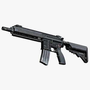 Modular HK416 3D model