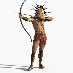 3D Apollo - God of Light Low-poly 3D model