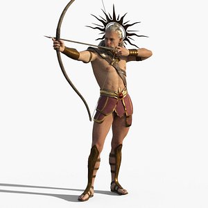 Apollo - God of Light Low-poly 3D model