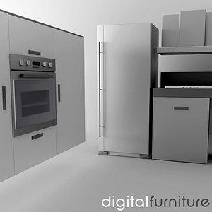 kitchen 3d 3ds