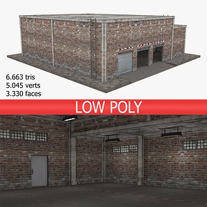 Low Poly Garage 3D Models for Download