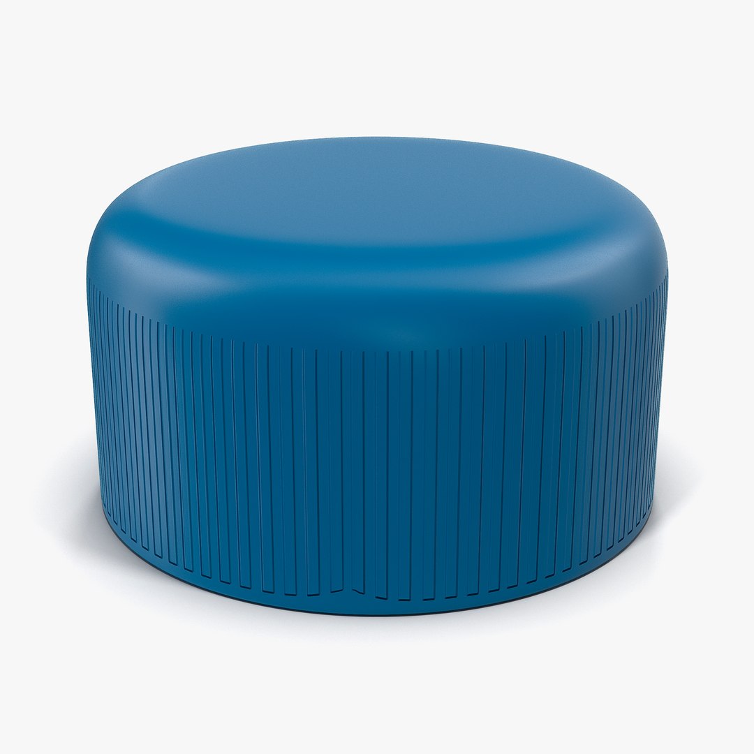Plastic Bottle Cap 3D Model 3D model preview