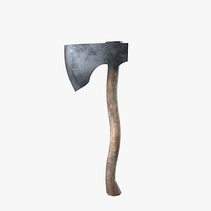 3D Medieval Axe 01 model