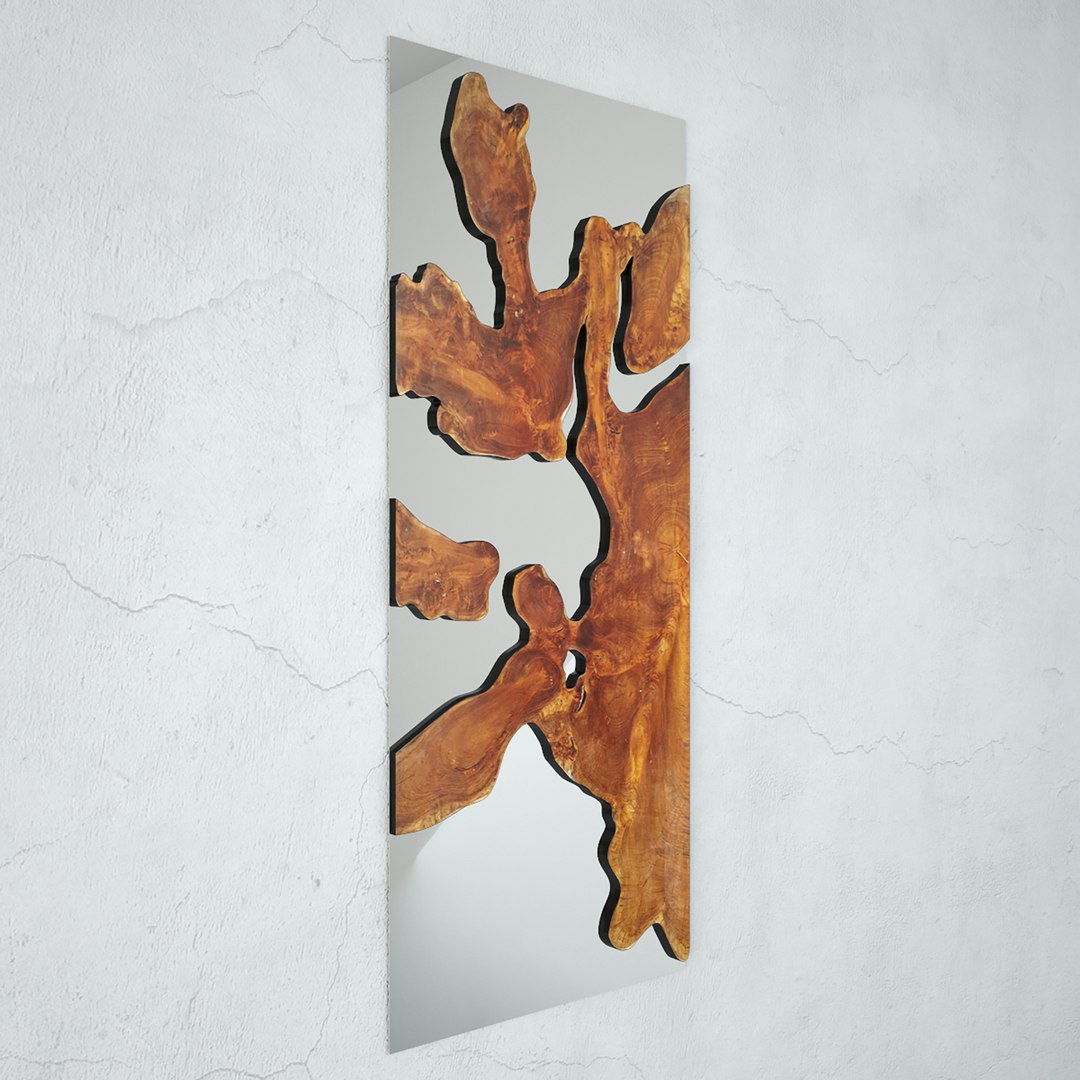 3d Model Teak Root Mirror 8 Turbosquid 2123836