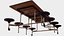 Mobile Cafeteria Table