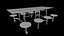 Mobile Cafeteria Table