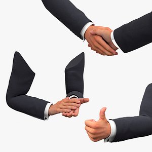 Male Arms with Sleeves Animated Rigged for Maya Collection