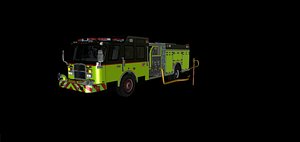 3D model Eone Typoon Fire Truck (GTA V)