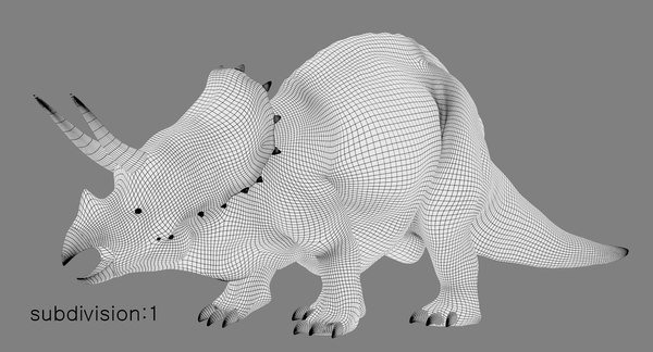 Triceratops rigged 3D model - TurboSquid 1250349