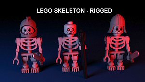 lego skeleton - 3d model