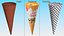 Cone Ice Cream Pacchetti Mockup Collection 2