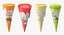 Cone Ice Cream Pacchetti Mockup Collection 2