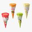 Cone Ice Cream Pacchetti Mockup Collection 2