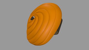 3D mask obito orange