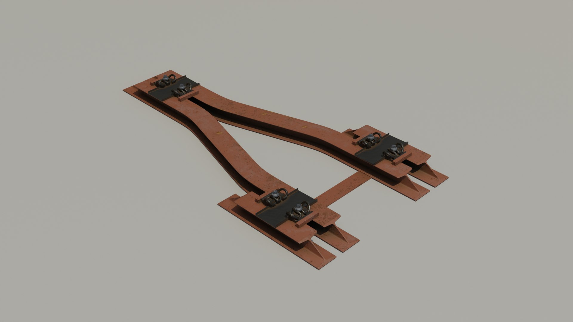 3D Railway Track - TurboSquid 2162380
