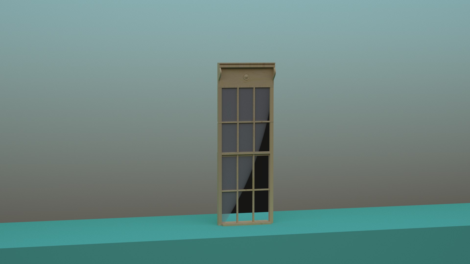 3D Wooden Window Frame Classic Interior Architecture Game Ready ...