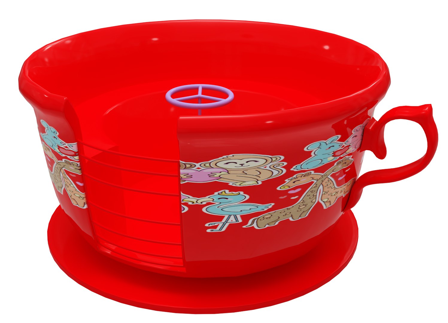 Tea Cup Ride 3D Model TurboSquid 1610855