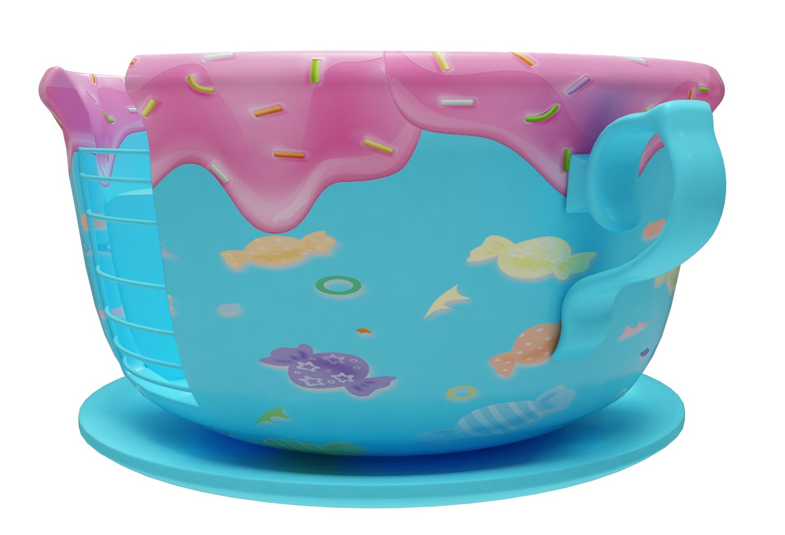 Tea Cup Ride 3D Model TurboSquid 1610855