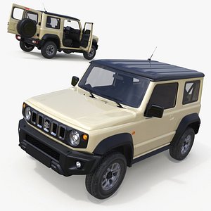 Three Door SUV Suzuki Jimny 2025 Beige Rigged for Maya