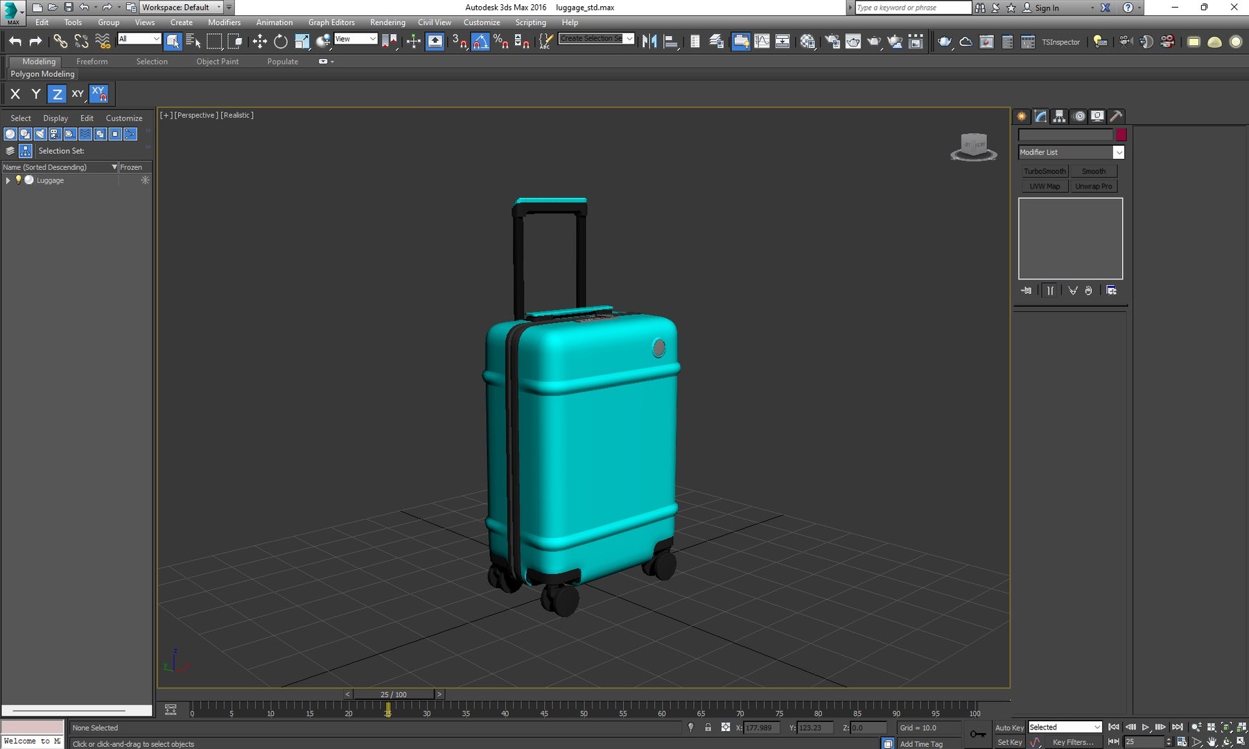 3D Trolley Suitcase model - TurboSquid 2051011