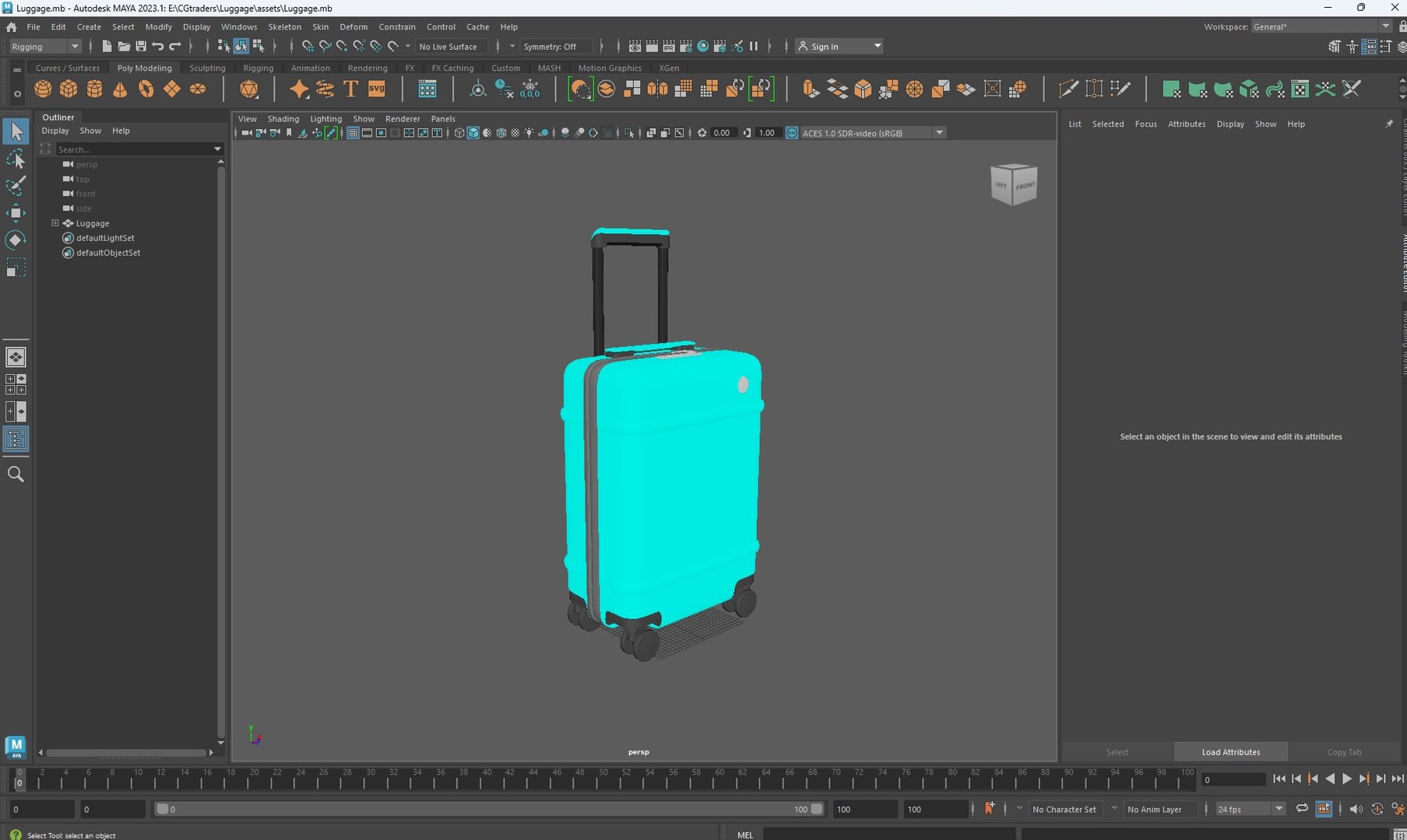 3D Trolley Suitcase model - TurboSquid 2051011