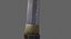 3D PBR Katana Japanese Sword Red V3