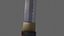 3D PBR Katana Japanese Sword Red V3