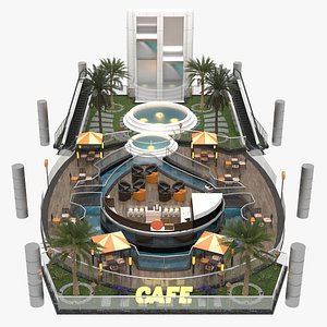 Mall Cafe Open Area model