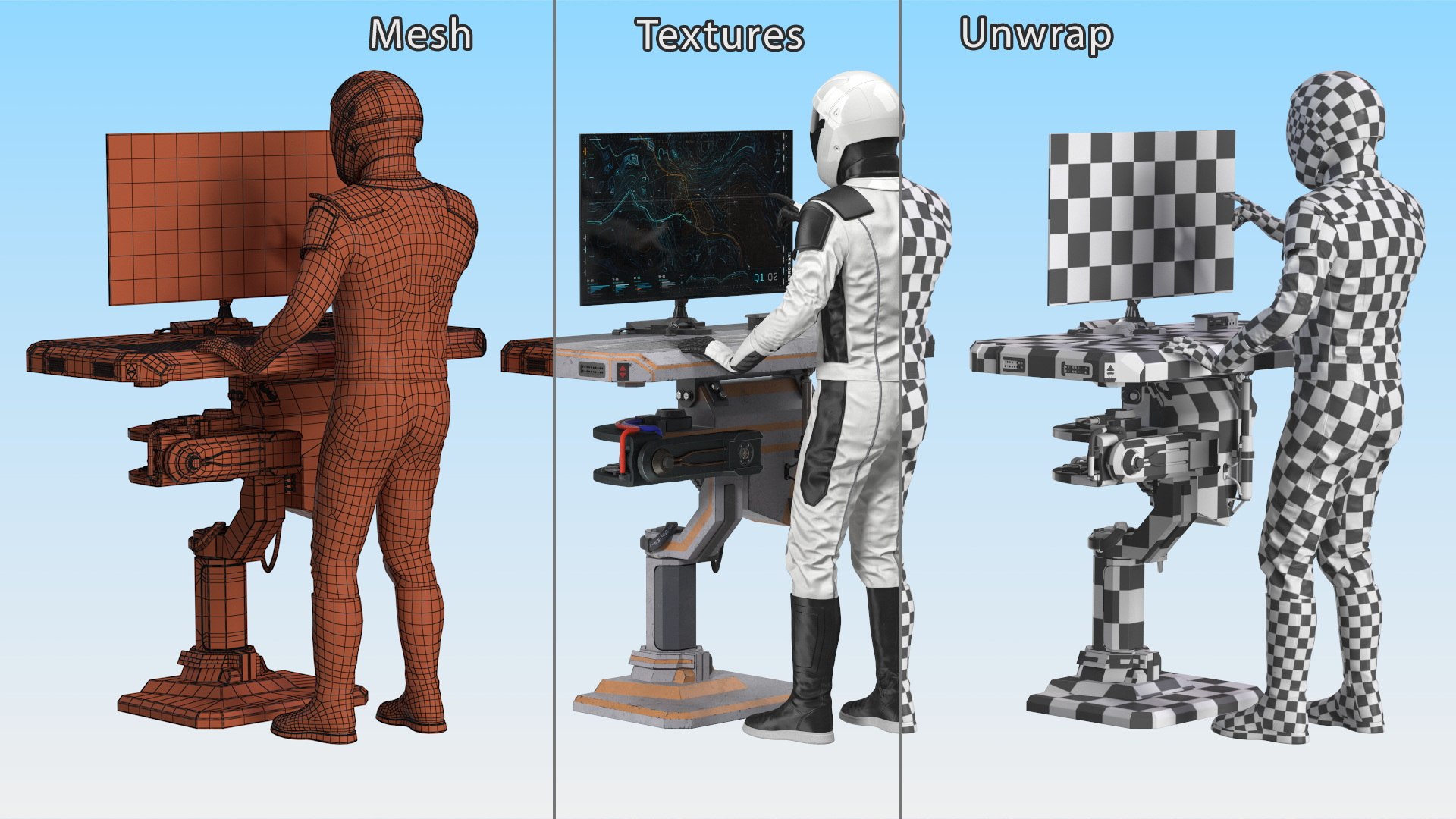 3D An Astronaut Examines Data from Sci-fi Computer https://p.turbosquid.com/ts-thumb/8R/hi4GMN/Xu/anastronautexaminesdatafromscificomputer3dsmodel029/jpg/1696314258/1920x1080/fit_q87/7e17d7c04ce39be0abe51512b358223e81fac33f/anastronautexaminesdatafromscificomputer3dsmodel029.jpg