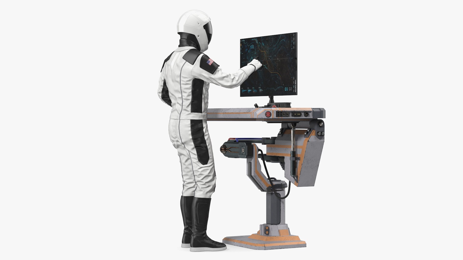 3D An Astronaut Examines Data from Sci-fi Computer https://p.turbosquid.com/ts-thumb/8R/hi4GMN/tq/anastronautexaminesdatafromscificomputer3dsmodel001/jpg/1696313718/1920x1080/fit_q87/5e9154a75777b53750b8de64a5b75f2339a31e12/anastronautexaminesdatafromscificomputer3dsmodel001.jpg