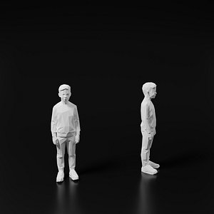 3D Lowpoly Person 14