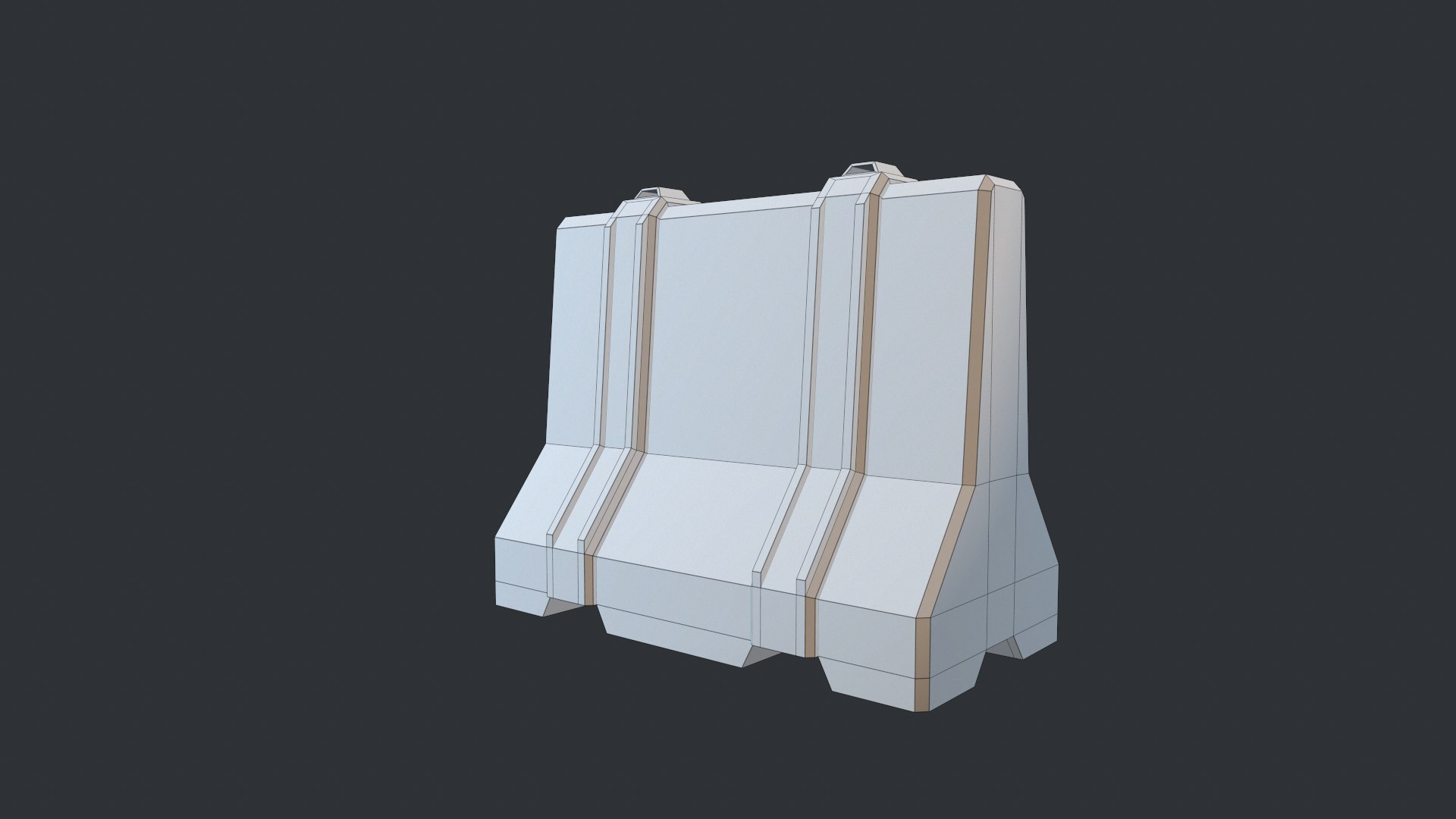 3D Scifi Concrete Barrier https://p.turbosquid.com/ts-thumb/8R/o2jEpS/3j/screenshot070/png/1739797875/1920x1080/fit_q87/ad03f3c6f084ec33efa0fa3f8f261b911b9cbf2c/screenshot070.jpg