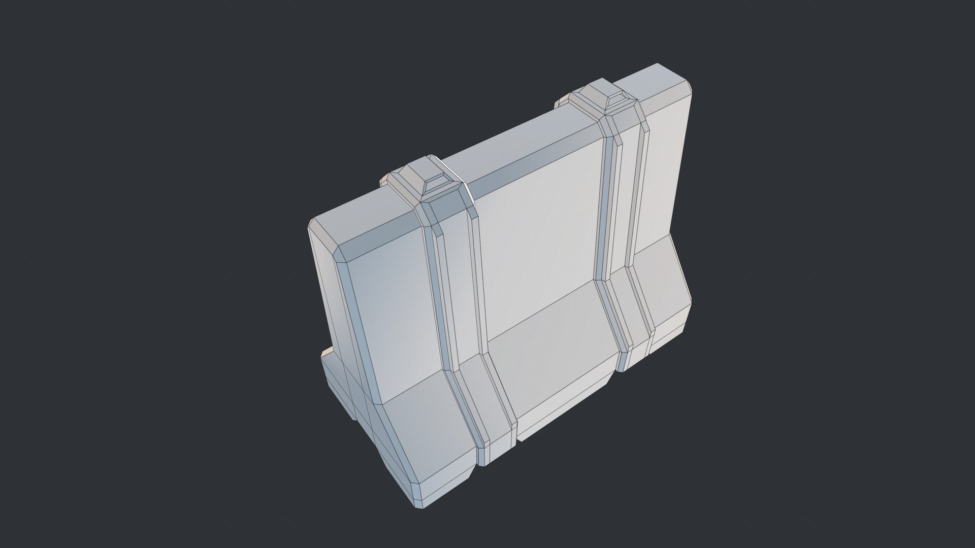 3D Scifi Concrete Barrier https://p.turbosquid.com/ts-thumb/8R/o2jEpS/BD/screenshot071/png/1739797876/1920x1080/fit_q87/b07b6ec73e555dbd14e28047b54eb9f07960a4f0/screenshot071.jpg