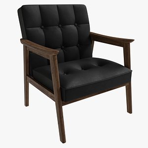3D Tufted armchair model