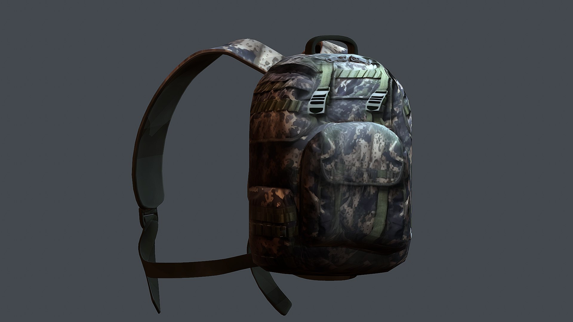 3D Model 3D Model Backpack Camping Generic Military Comba - TurboSquid ...