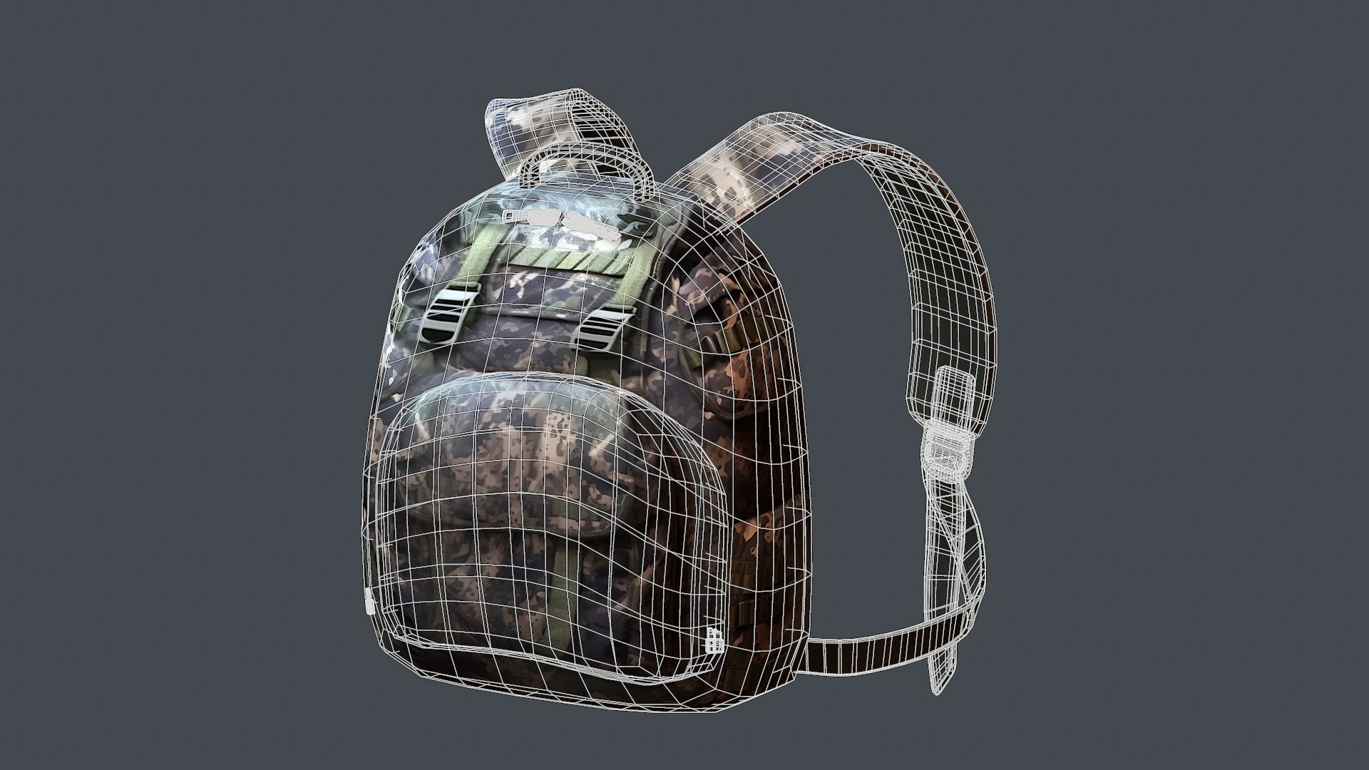 3D Model 3D Model Backpack Camping Generic Military Comba - TurboSquid ...