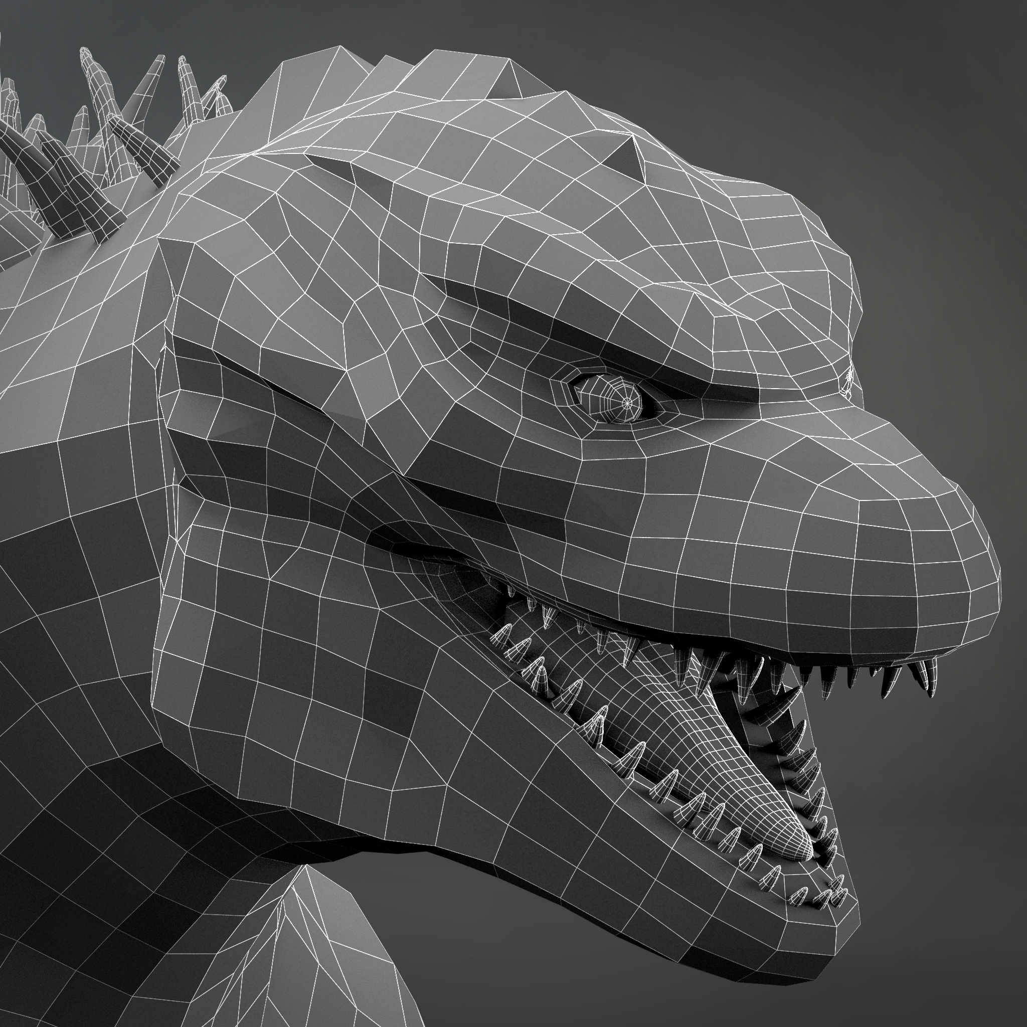 3d monster rigs model