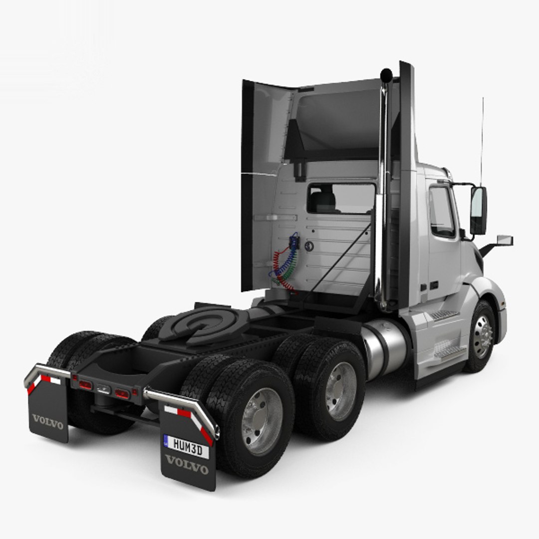 Volvo FMX Day Cab Chassis Truck 4-axle 2020 3D model