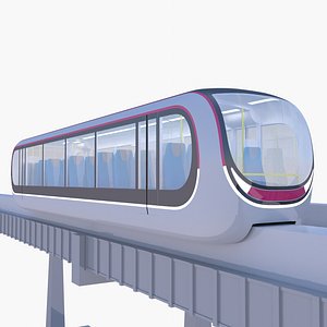 Monorail train concept 2023 3D