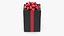 Gift Box with a Bow Black v5