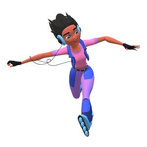 3D Rollerblader Skating