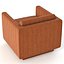Milo Baughman Art Deco Cube Club Lounge Chair