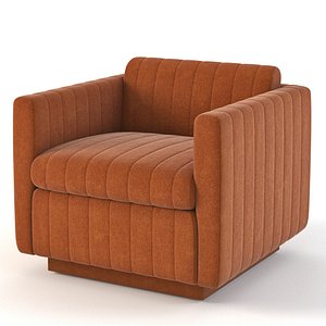 Milo Baughman Art Deco Cube Club Lounge Chair