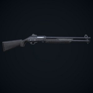 3D weapon gun shotgun model