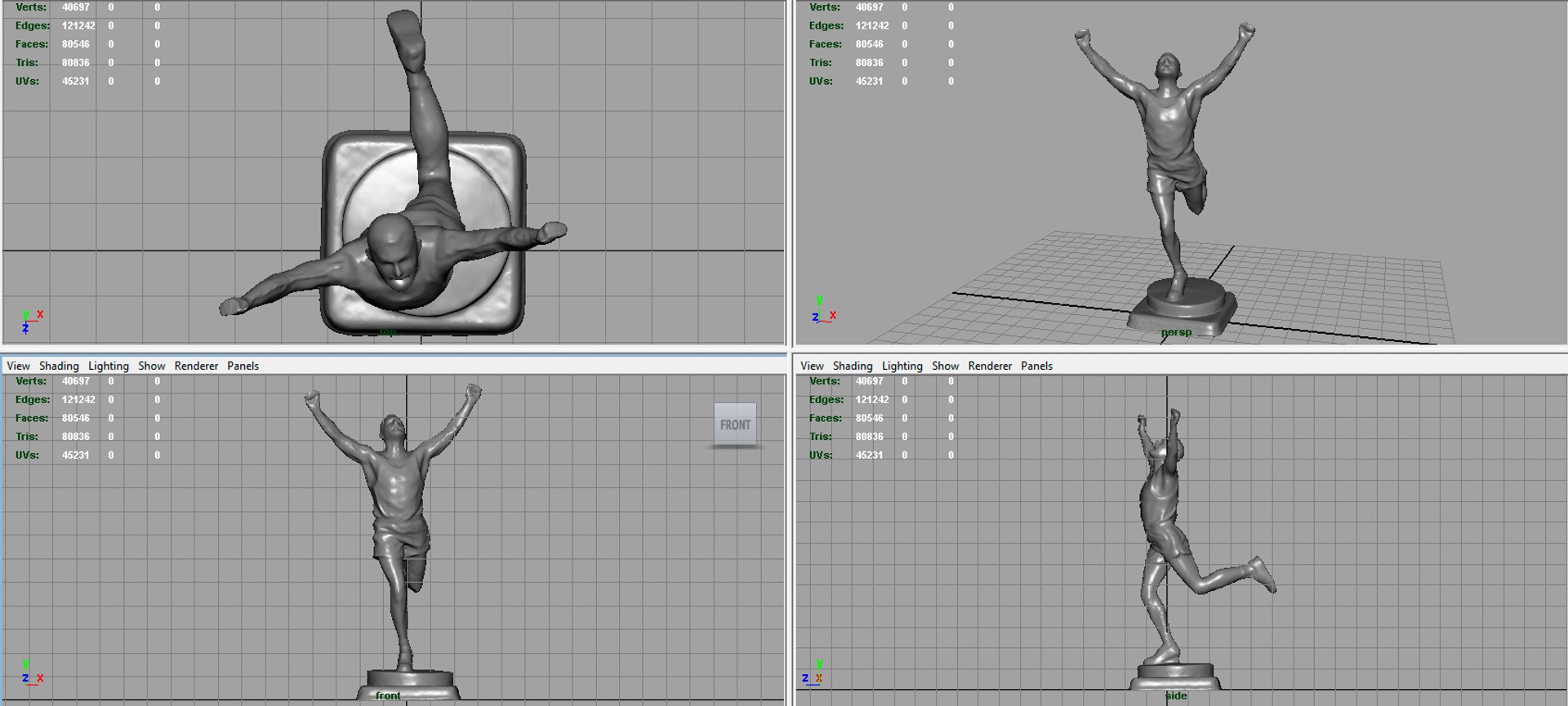 Runner Trophy Model - TurboSquid 1240329