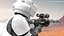 Star Wars Scout Trooper Armor in Firing Pose with DLT-19X