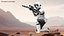 Star Wars Scout Trooper Armor in Firing Pose with DLT-19X